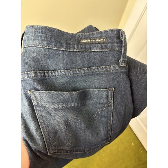Citizens of Humanity Dita Dark Wash Jeans Petite Bootcut Leg Size 27 USA - Picture 7 of 9